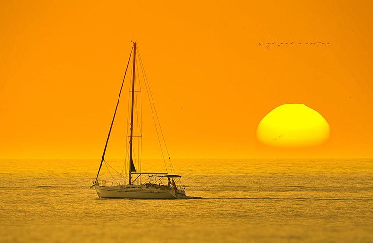 sunset sailing adventure
